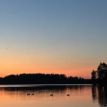 Saunamoekki Kurjenrahkan Kansallispuistossa شاليه *